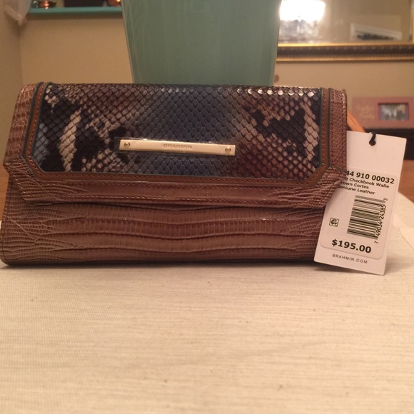 Brahmin Soft Leather Checkbook Wallet