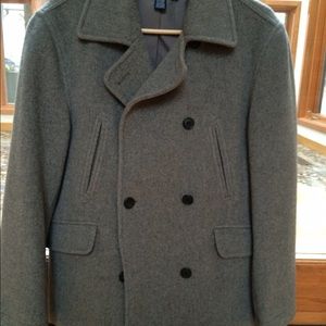 J Crew Gray wool peacoat