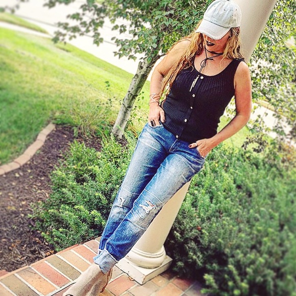 Girlfriend Silver Jeans