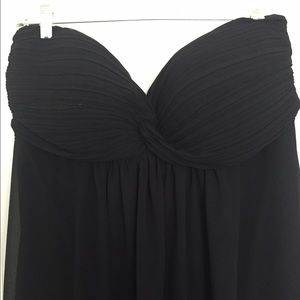 Floor Length Black Chiffon Gown