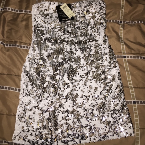 Mini sequin ombré tubedress 93%polyester 7%spandex