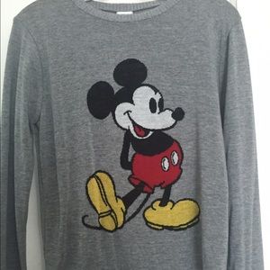 Disney Mickey Mouse Gray Sweater