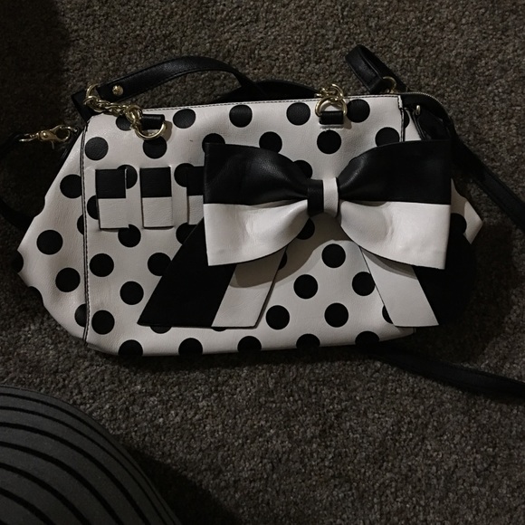 Betsey Johnson polkadot handbag