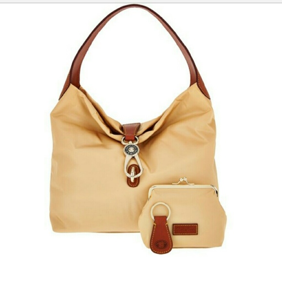 Dooney & Bourke Handbags - Dooney & Bourke Nylon Hobo with Logo Lock & Acc