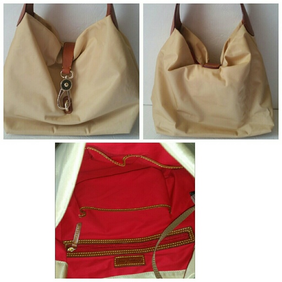 Dooney & Bourke Nylon Hobo with Logo Lock & Acc - Picture 3 of 4