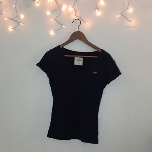 Hollister Navy Blue V-neck