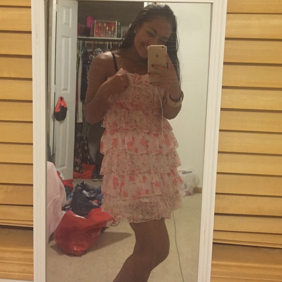 Floral ruffle dress