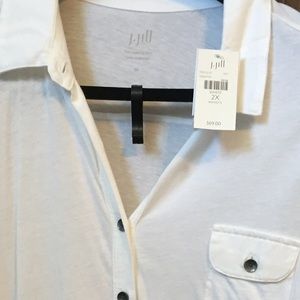 Just reduced!!White brushed cotton button down.