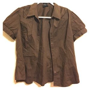Brown Button Down Shirt