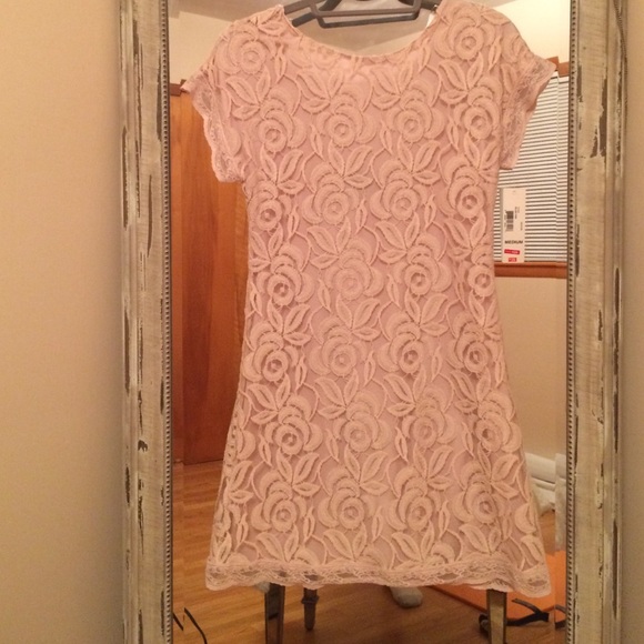 Blush lace dress! NWT!