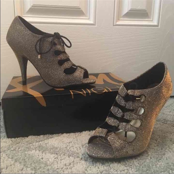 Sparkly Gold Heels