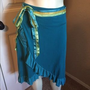 Free People Skirt with Ribbon Belt