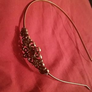 Antique Brass Headband with stones as accents