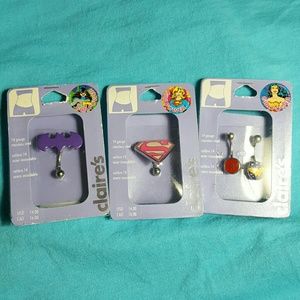 Claires Comic hero Belly button jewelry