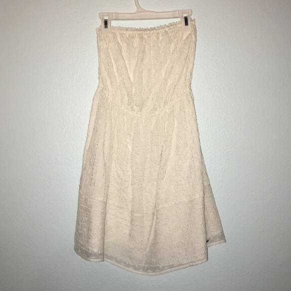 Strapless White A&F dress