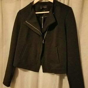 NWT Attention Brand Black Moto Jacket, Sz M