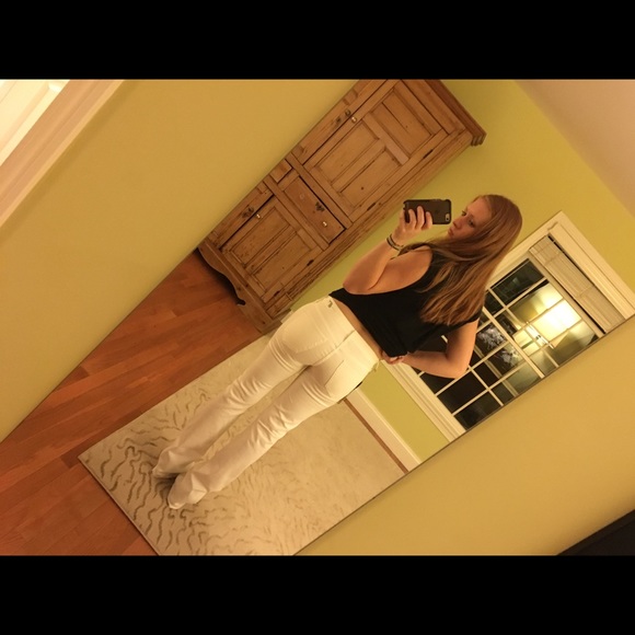 White boot cut jeans - Picture 2 of 4