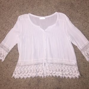 Boho white shirt