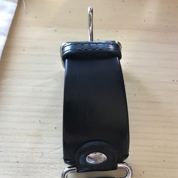 Silver and black watch