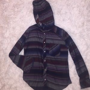 Roxy button up with hood