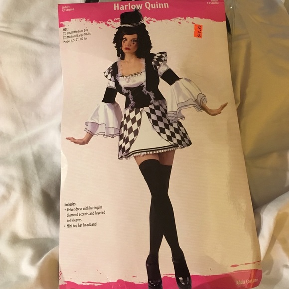 Harlow Quinn Halloween Costume~M/L 10-14 Adult~ - Picture 2 of 3