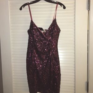 French connection - short mini dress w sequins