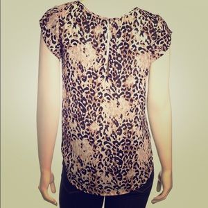 Joie cream animal print top