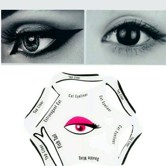 6 in 1 Eyeliner Stencil Template + MAC Eyeliner