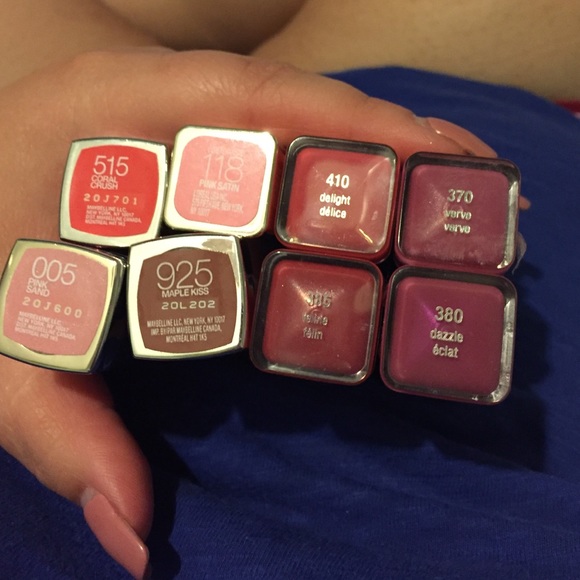8 lipsticks