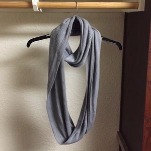 grey scarf