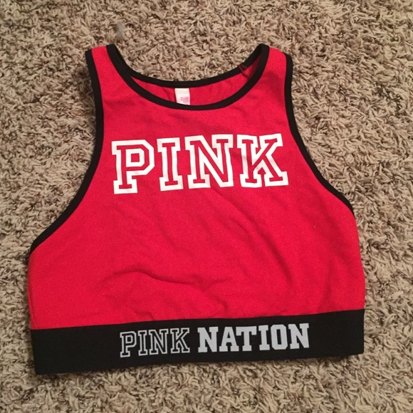 PINK sports bra: small