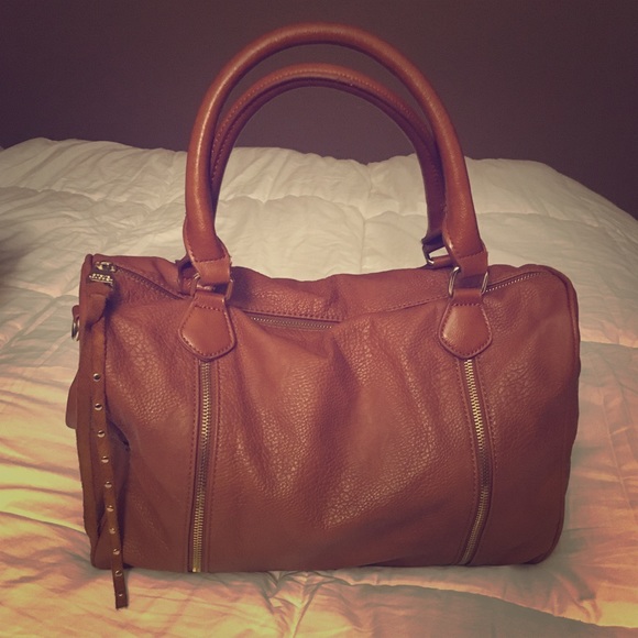 Steve Madden Cognac Zipper Purse