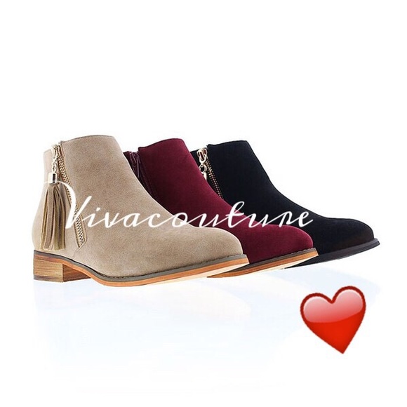 Suede Chic Fringe Bootie - Picture 2 of 3