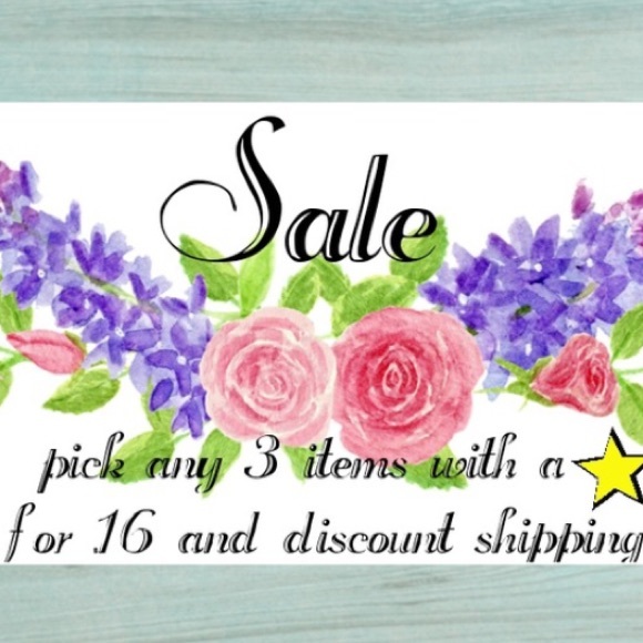 ⭐️SALE⭐️
Pick any 3 items with a ⭐️ now only $15