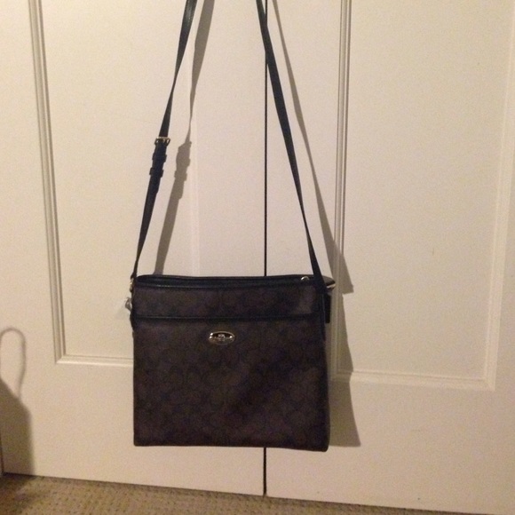 Brown, leather Coach purse