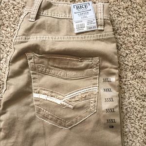 Mens bke kahki jeans. Size 33xl.