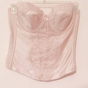 Vintage Lace Corset in Blush/Pale Pink