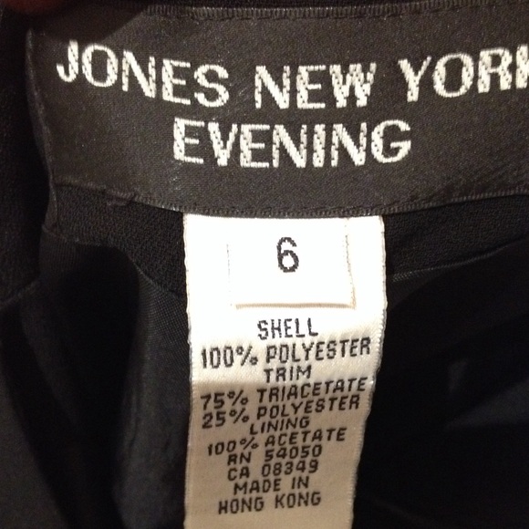 Jones New York wrinkle free maxi w/satin trim - Picture 4 of 4