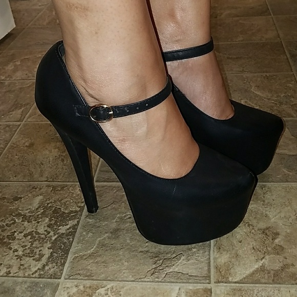 Shoes Black Baby Doll Platform Heels Poshmark