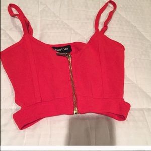 Red Bebe top