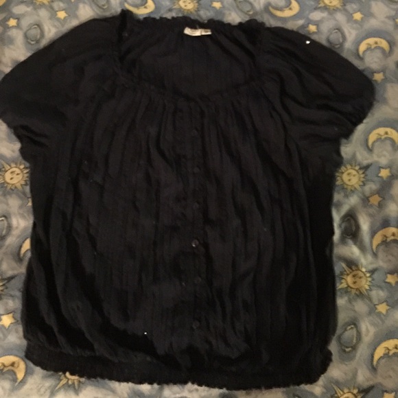 Cato plus size 26/28w blue sequined shirt
