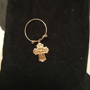 Alex & Ani cross charm ring