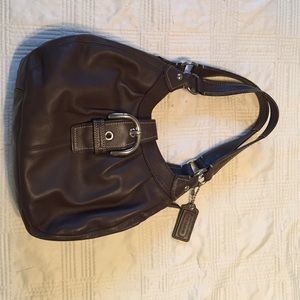 Coach brown satchel purse