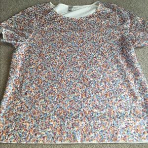 JCREW Sequins Short Sleve Tshirt (large)