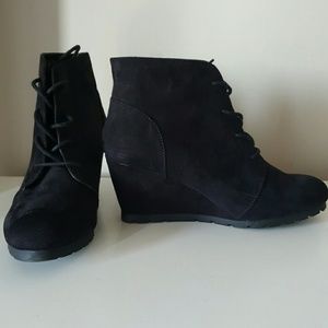 Suede booties