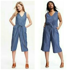 Old Navy XXL Wide Leg Chambray/Denim jumpsuit