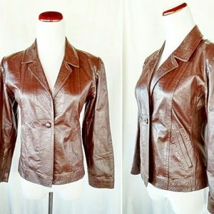 Givenchy Soft Brown Vintage Leather Jacket Small