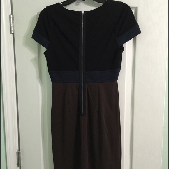 BCBG navy, brown, and black dress - Picture 3 of 3