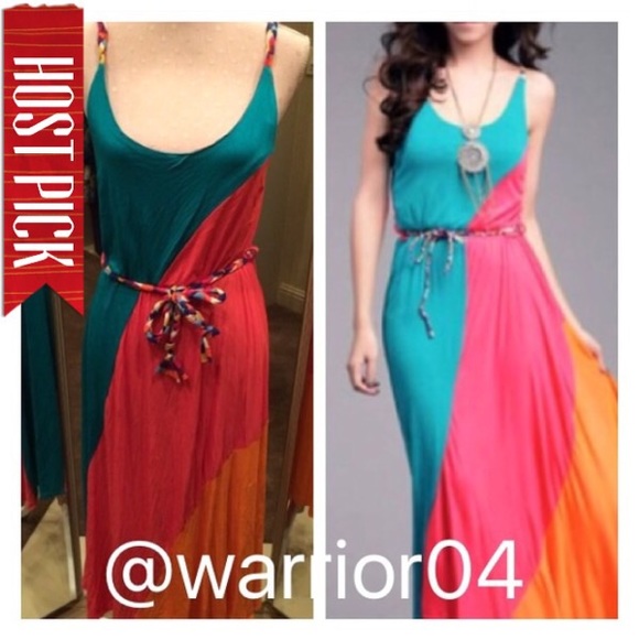 Boutique Dresses & Skirts - Tri -Colored Gorgeous Bohemian Dress NWOT