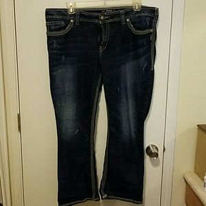 Distressed Silver Jeans